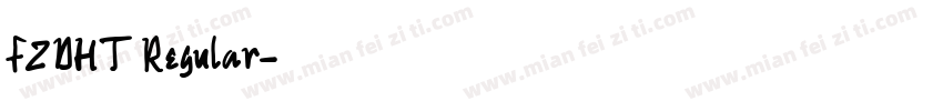 FZDHT Regular字体转换